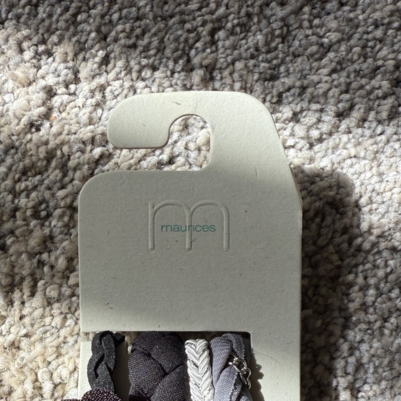 Black Floral Headband — Black & Grey - Picture 2 of 5